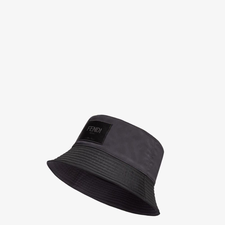 Herren Fendi Mutzen Und Handschuhe | Bucket Hat Aus Baumwolle In Schwarz