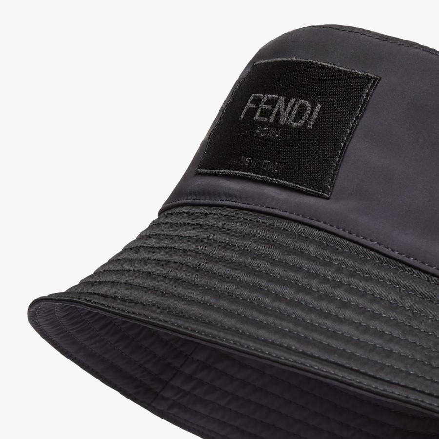 Herren Fendi Mutzen Und Handschuhe | Bucket Hat Aus Baumwolle In Schwarz