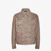 Herren Fendi Mantel Und Oberbekleidung | Blouson Aus Denim In Beige