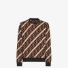 Herren Fendi Sweatshirts | Sweatshirt Aus Baumwolle In Braun