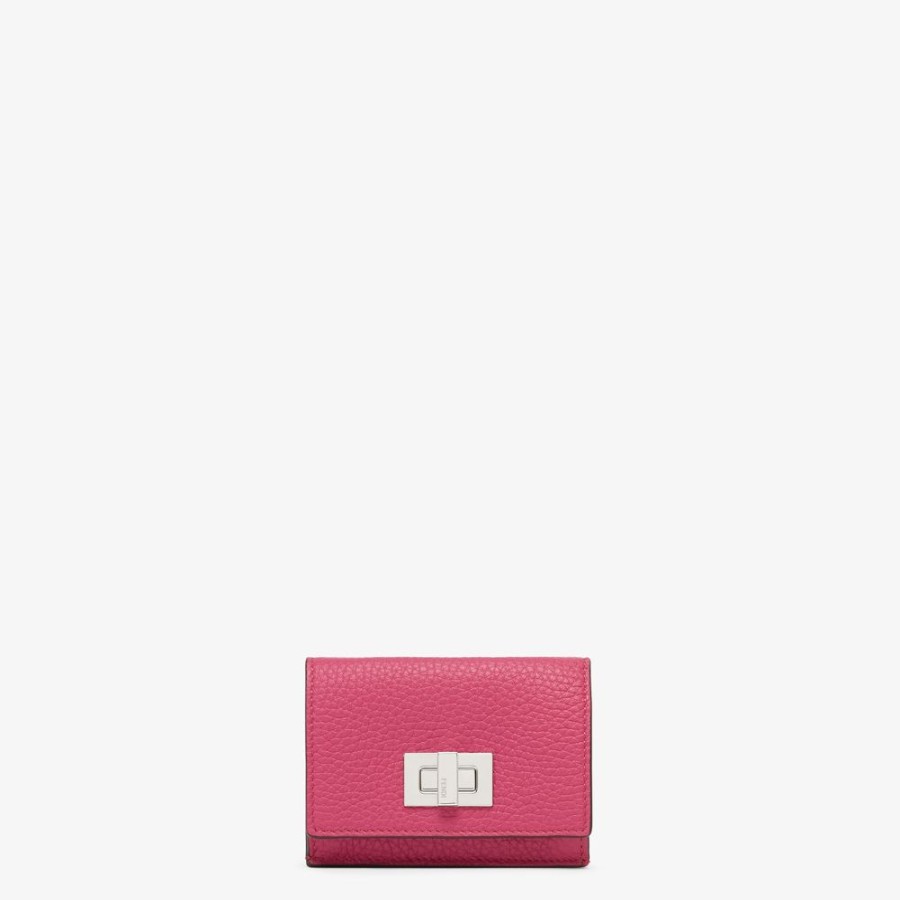 Damen Fendi Portemonnaies | Portemonnaie Aus Leder In Rosa