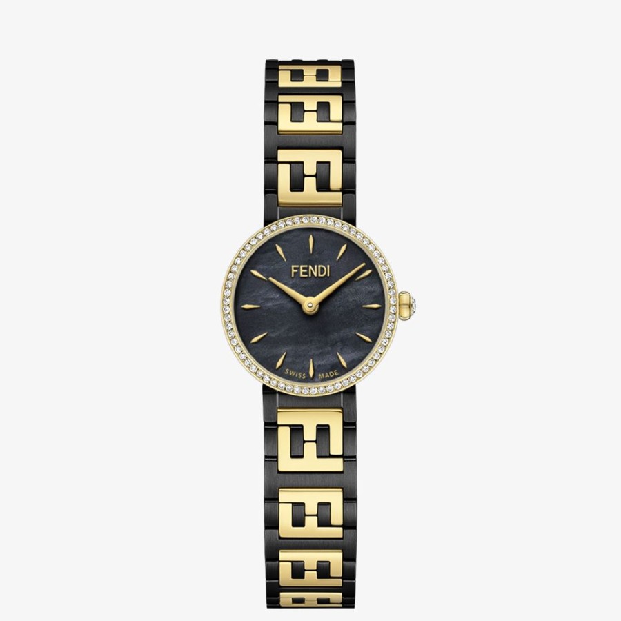 Damen Fendi Uhren | 19 Mm – Uhr Mit Ff-Logo Am Armband