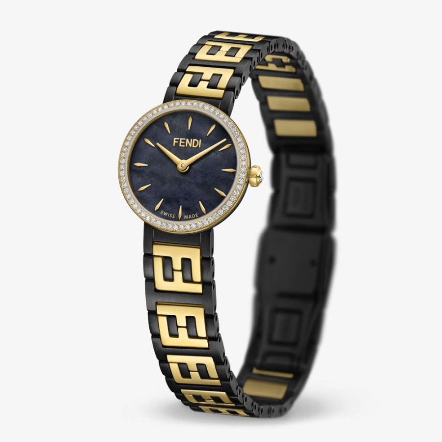 Damen Fendi Uhren | 19 Mm – Uhr Mit Ff-Logo Am Armband