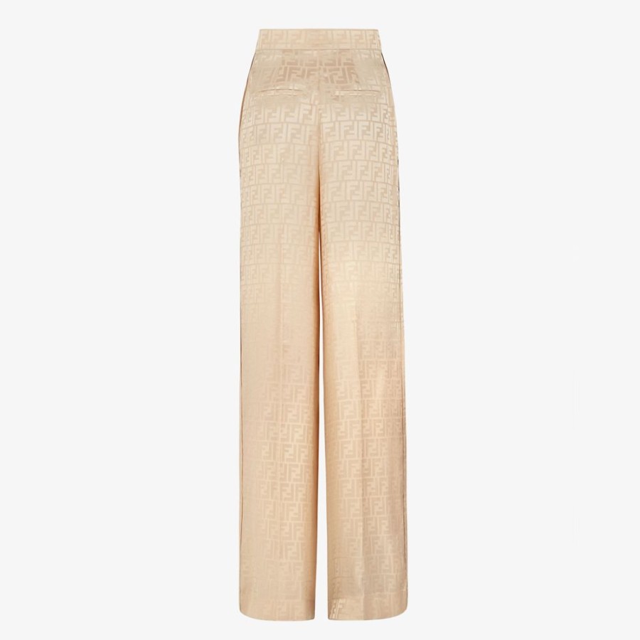 Damen Fendi Anzuge Und Sets | Hose Aus Seide In Beige