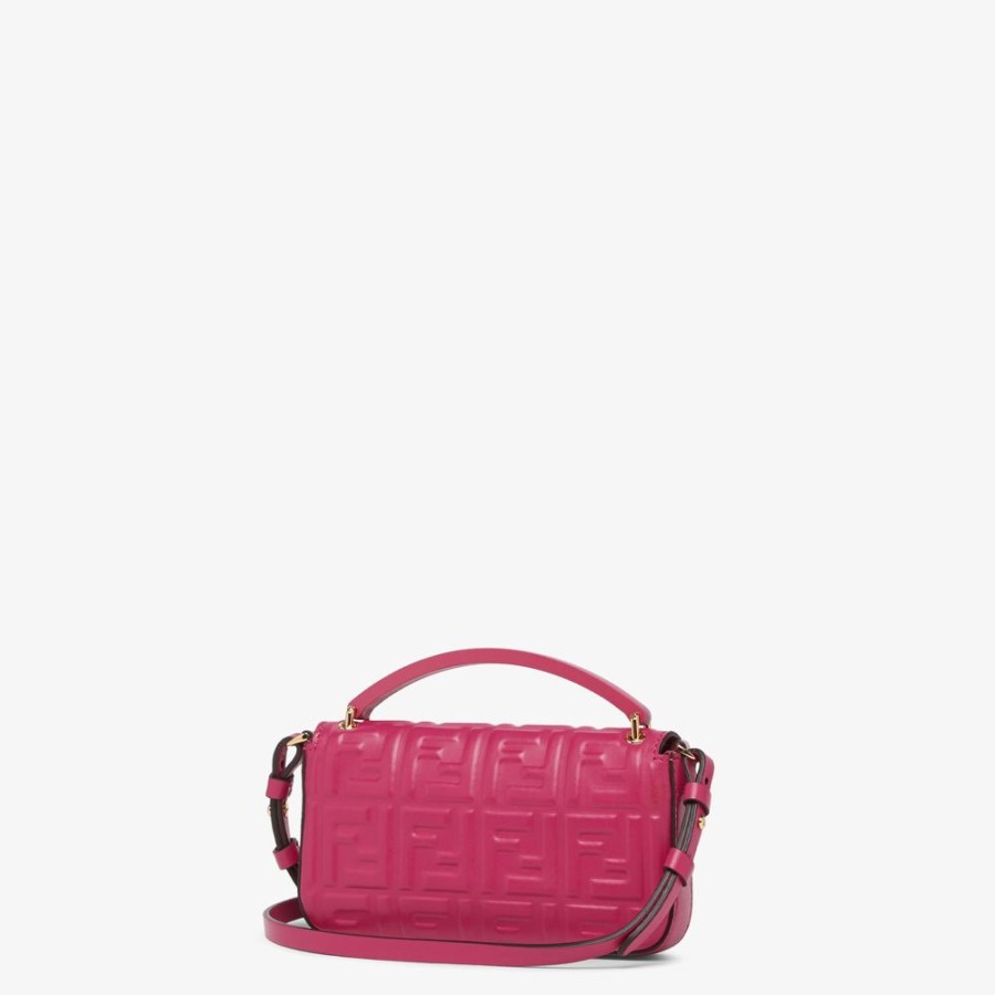 Damen Fendi Mini-Taschen | Pochette Aus Nappaleder In Fuchsia