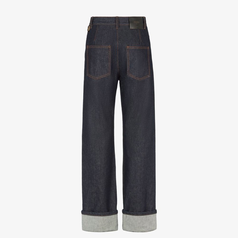 Damen Fendi Anzuge Und Sets | Hose Aus Denim In Blau