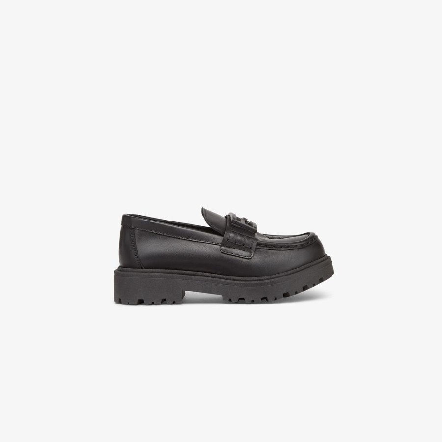 Kids Fendi Schuhe | Junior-Loafer Aus Leder Mit Logo