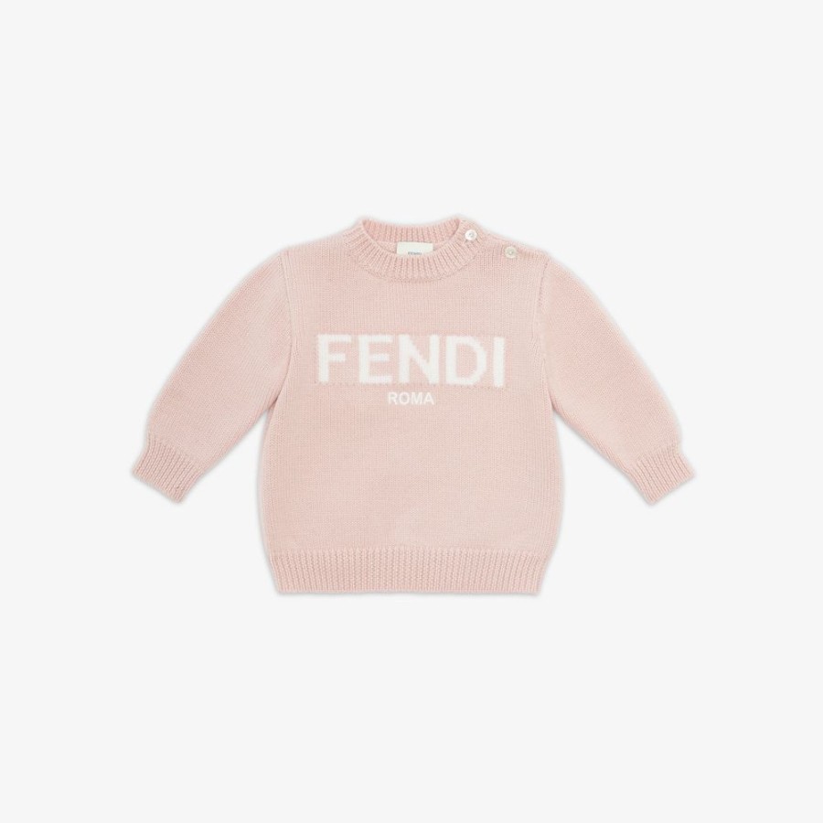 Kids Fendi Baby Junge | Baby-Pullover Mit Fendi-Schriftzug