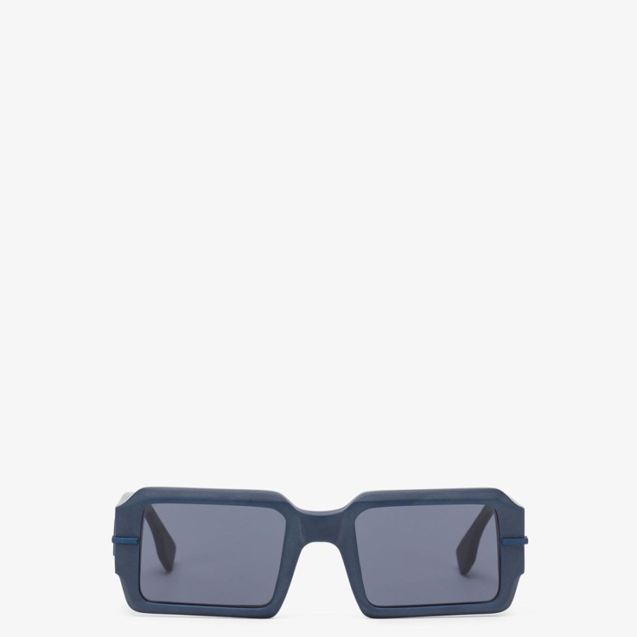 Herren Fendi Sonnenbrillen | Sonnenbrille In Blau