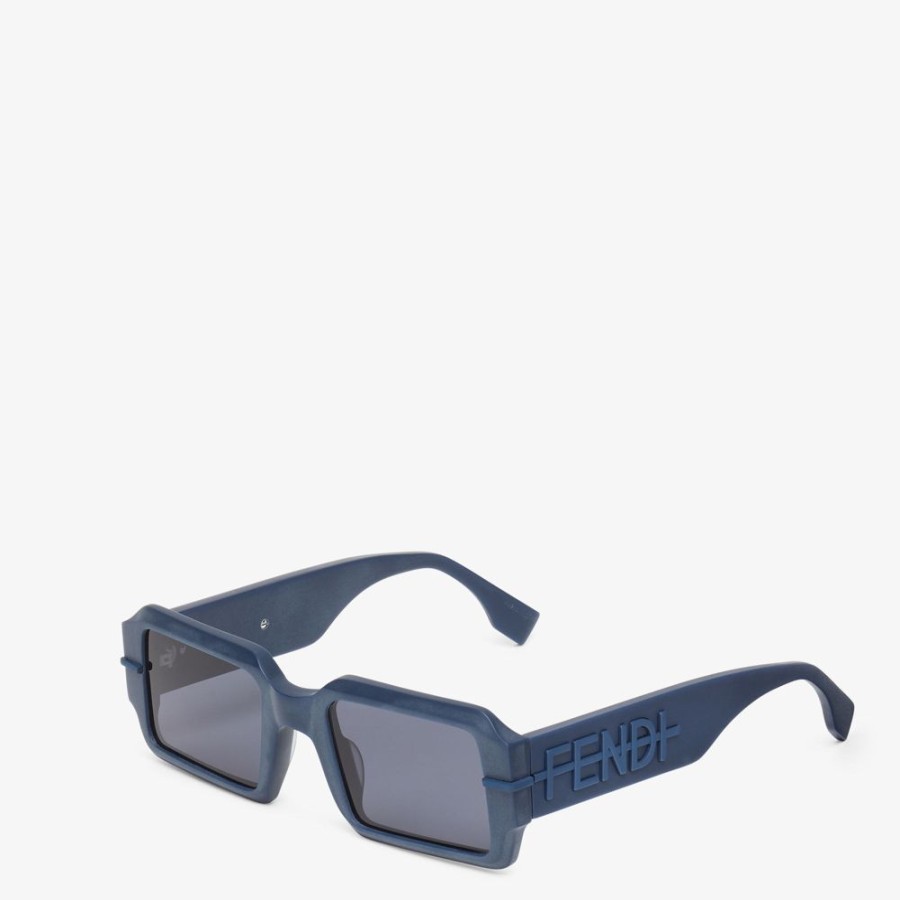 Herren Fendi Sonnenbrillen | Sonnenbrille In Blau