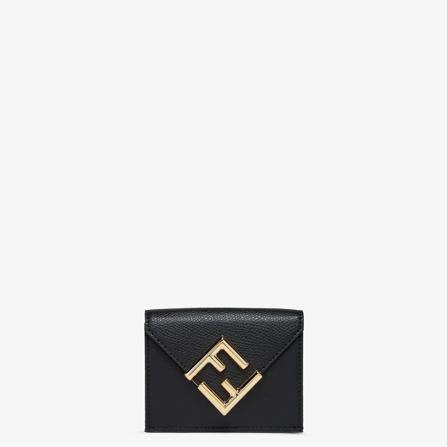 Damen Fendi Portemonnaies | Portemonnaie Aus Leder In Schwarz