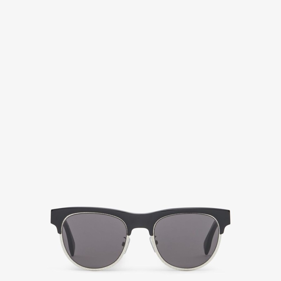 Herren Fendi Sonnenbrillen | Sonnenbrille Aus Acetat In Schwarz