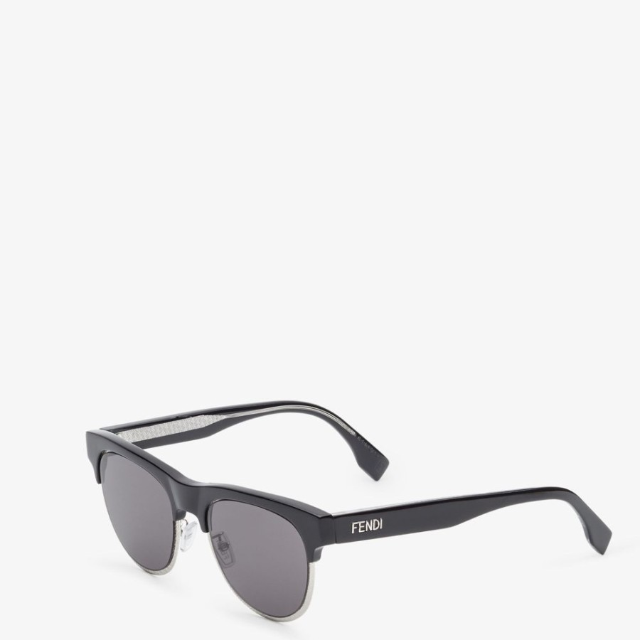 Herren Fendi Sonnenbrillen | Sonnenbrille Aus Acetat In Schwarz