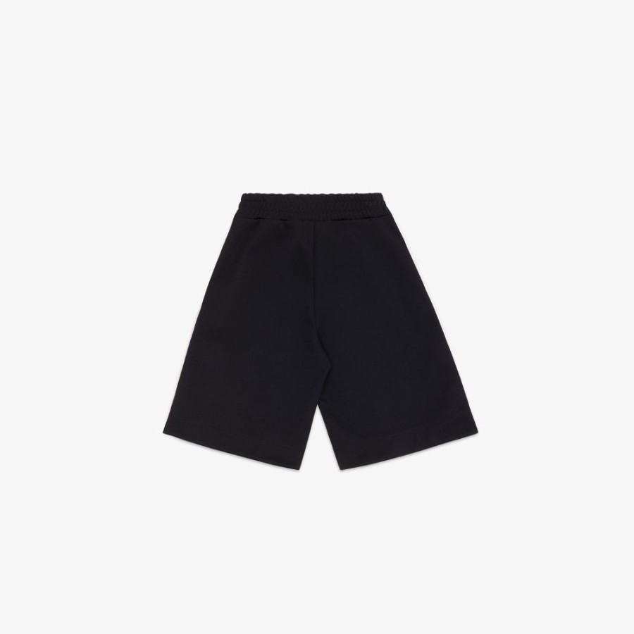 Kids Fendi Ready To Wear | Junior-Bermuda-Short Aus Technischem Gewebe In Schwarz