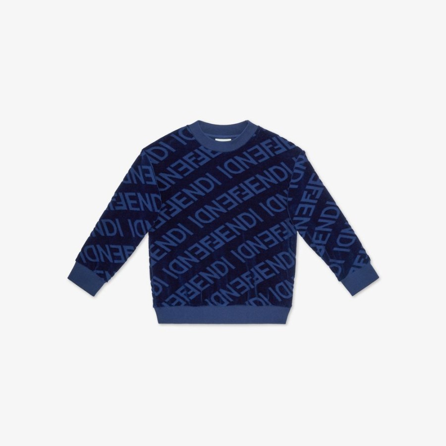 Kids Fendi Ready To Wear | Junior-Sweatshirt Aus Chenille