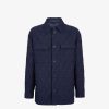 Herren Fendi Mantel Und Oberbekleidung | Go-To Jacket Aus Baumwolle Und Nylon In Blau