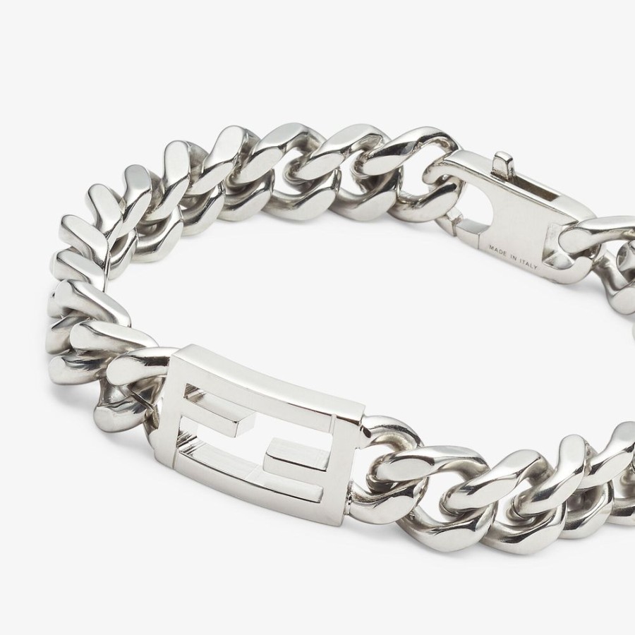 Herren Fendi Armbander | Armband In Der Farbe Silber