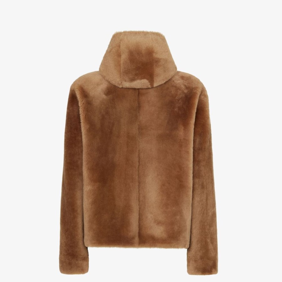 Herren Fendi Mantel Und Oberbekleidung | Jacke Aus Shearling In Braun