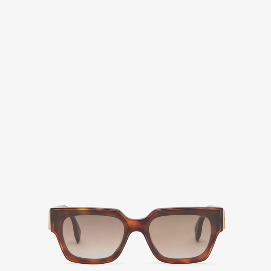 Damen Fendi Sonnenbrillen | Sonnenbrille Aus Acetat In Havannafarben