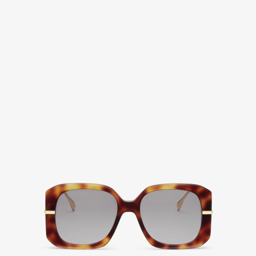 Damen Fendi Sonnenbrillen | Sonnenbrille Aus Acetat In Havannafarben