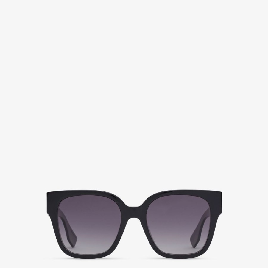 Damen Fendi Sonnenbrillen | Sonnenbrille Aus Acetat In Schwarz