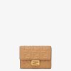 Damen Fendi Portemonnaies | Portemonnaie Aus Nappaleder In Beige