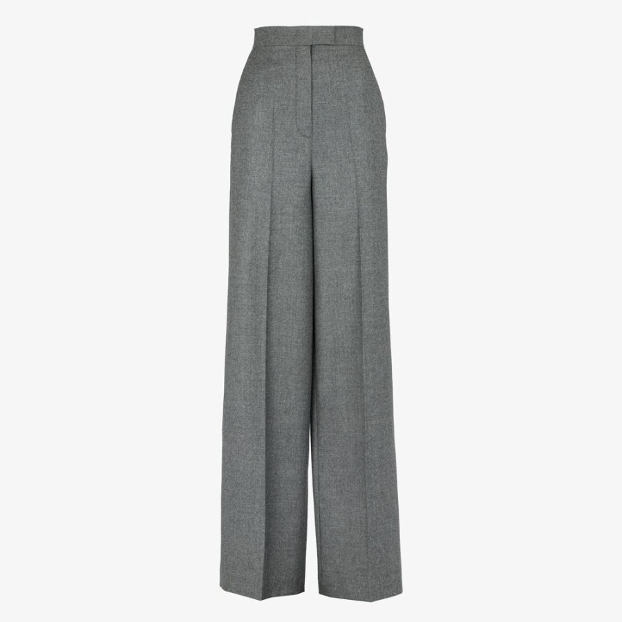 Damen Fendi Anzuge Und Sets | Hose Aus Wolle In Grau