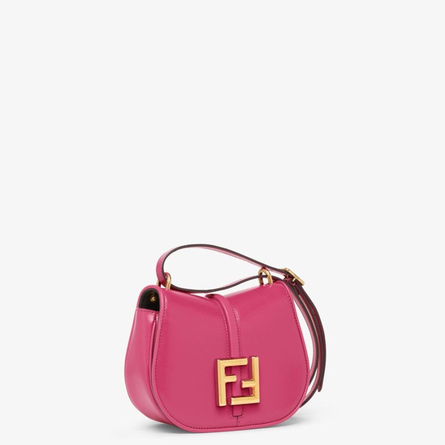 Damen Fendi Schulter- Und Crossbody-Taschen | Tasche Aus Leder In Fuchsia