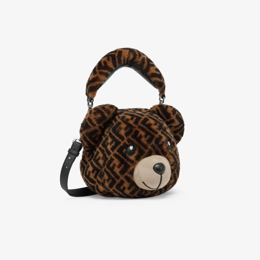 Kids Fendi Accessoires | Ff Teddybartasche Aus Lammfell