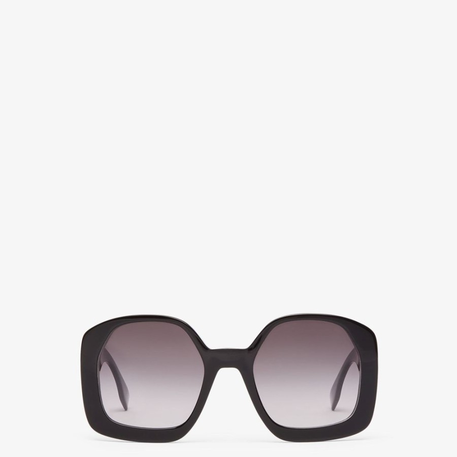 Damen Fendi Sonnenbrillen | Sonnenbrille Aus Acetat In Schwarz