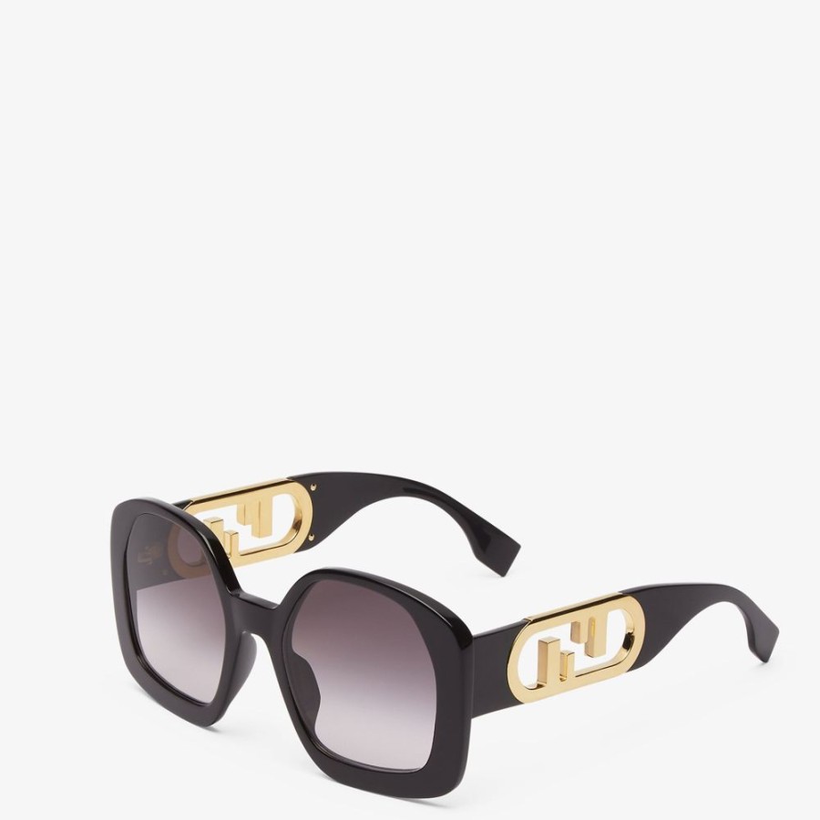 Damen Fendi Sonnenbrillen | Sonnenbrille Aus Acetat In Schwarz