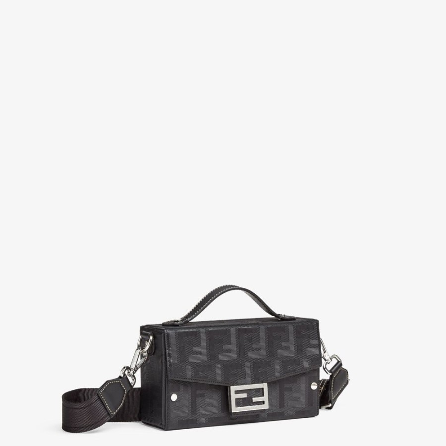 Herren Fendi Messenger Bags | Tasche Aus Leder In Schwarz