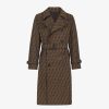 Herren Fendi Mantel Und Oberbekleidung | Trenchcoat Aus Ff-Jacquard