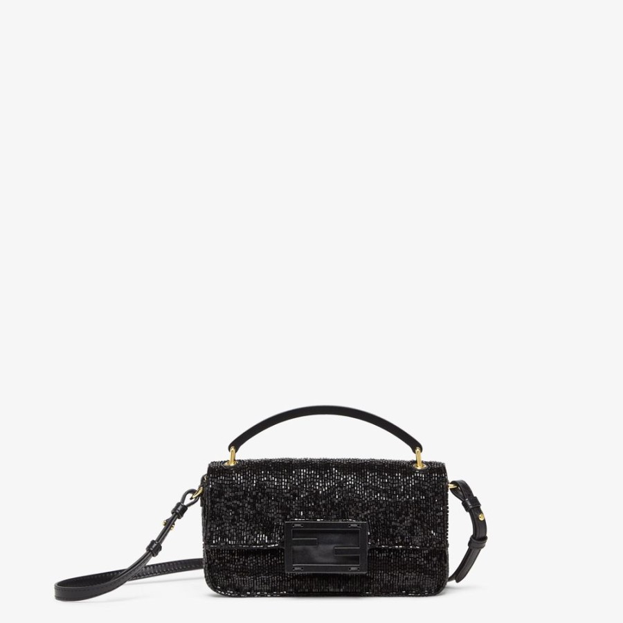 Damen Fendi Mini-Taschen | Pouch Aus Perlan In Schwarz