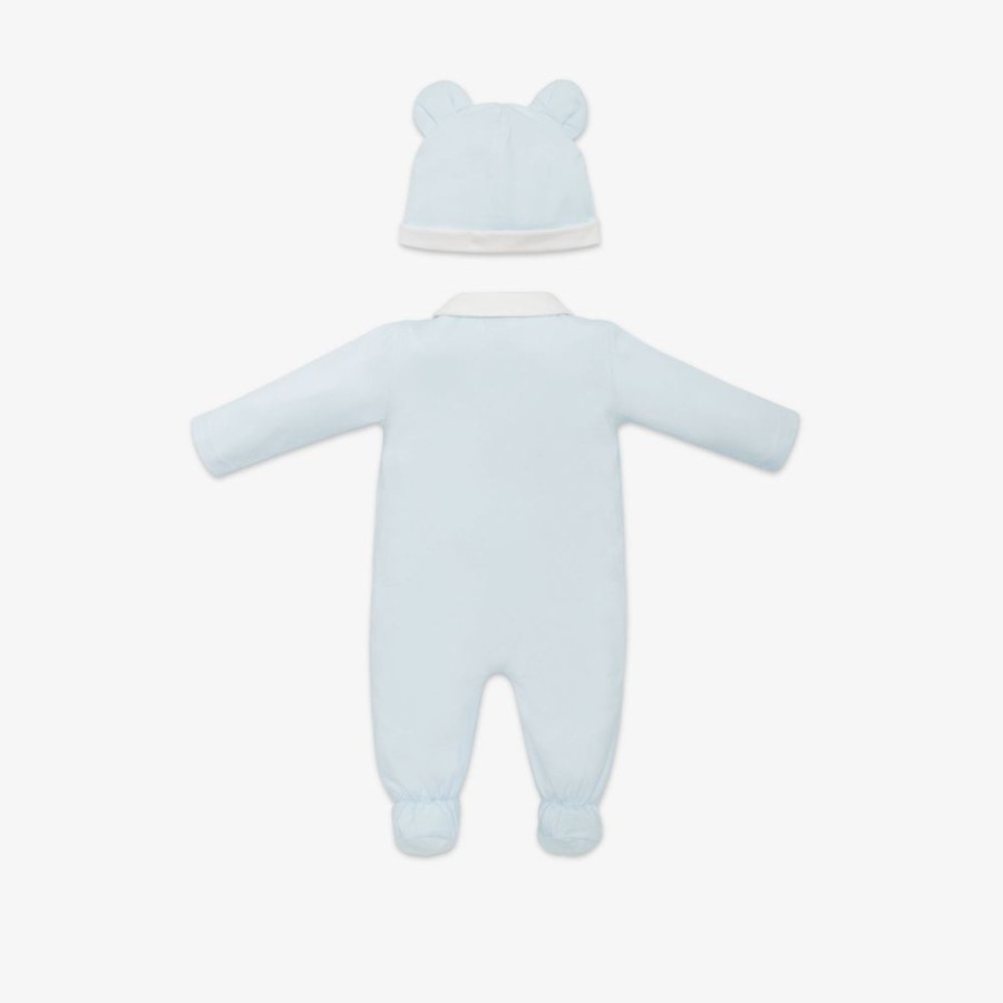 Kids Fendi Baby Madchen | Baby-Set Aus Jersey Mit Print In Hellblau