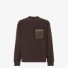 Herren Fendi Sweatshirts | Sweatshirt Aus Jersey In Braun