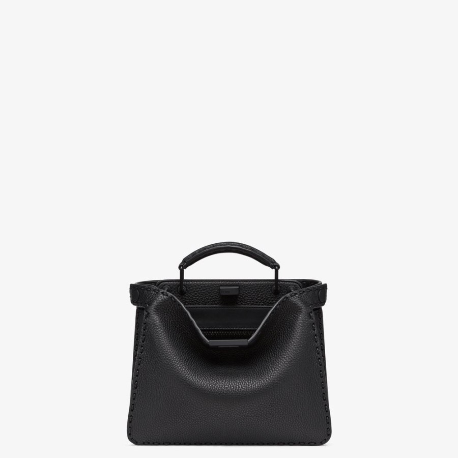 Herren Fendi Timeless | Tasche Aus Leder In Schwarz