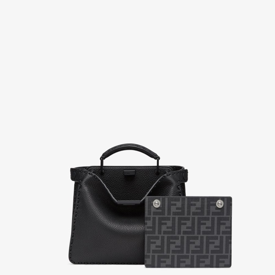 Herren Fendi Timeless | Tasche Aus Leder In Schwarz