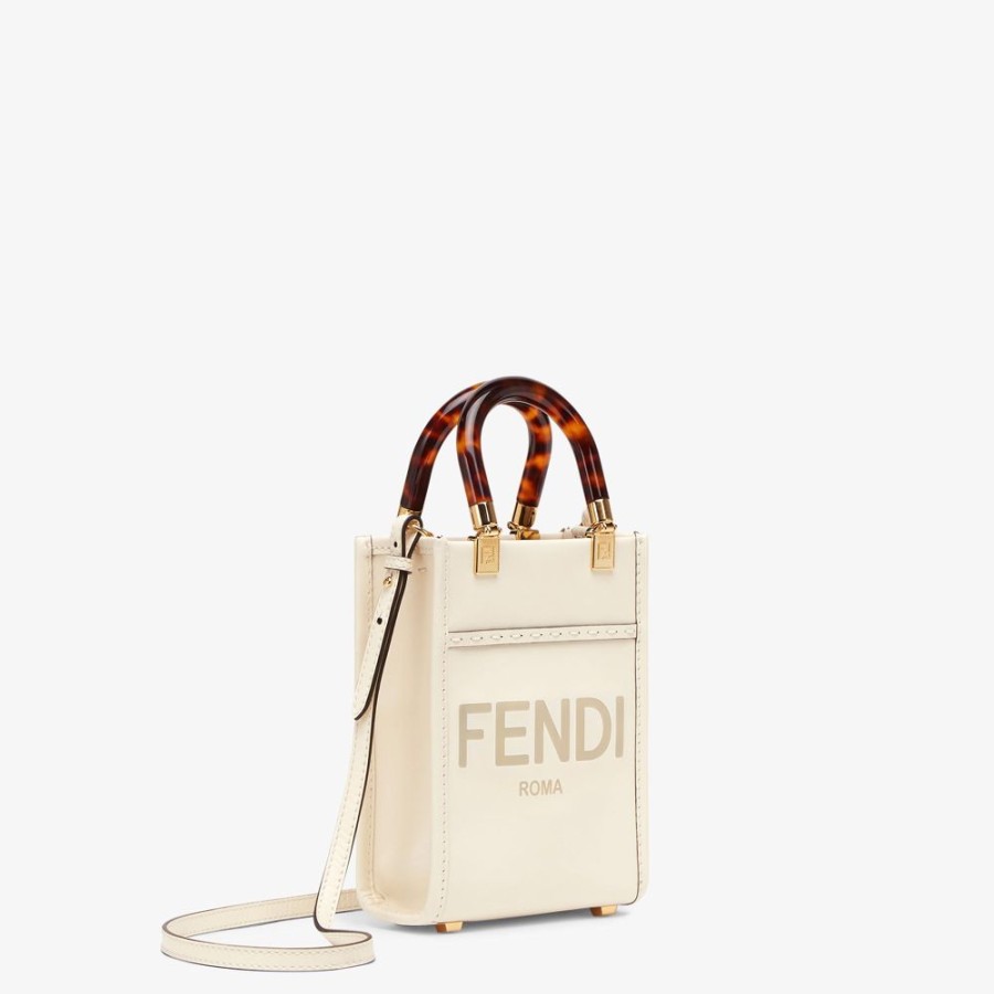 Damen Fendi Mini-Taschen | Mini-Tasche Aus Leder In Weis