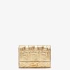 Damen Fendi Portemonnaies | Portemonnaie Aus Leder In Gold