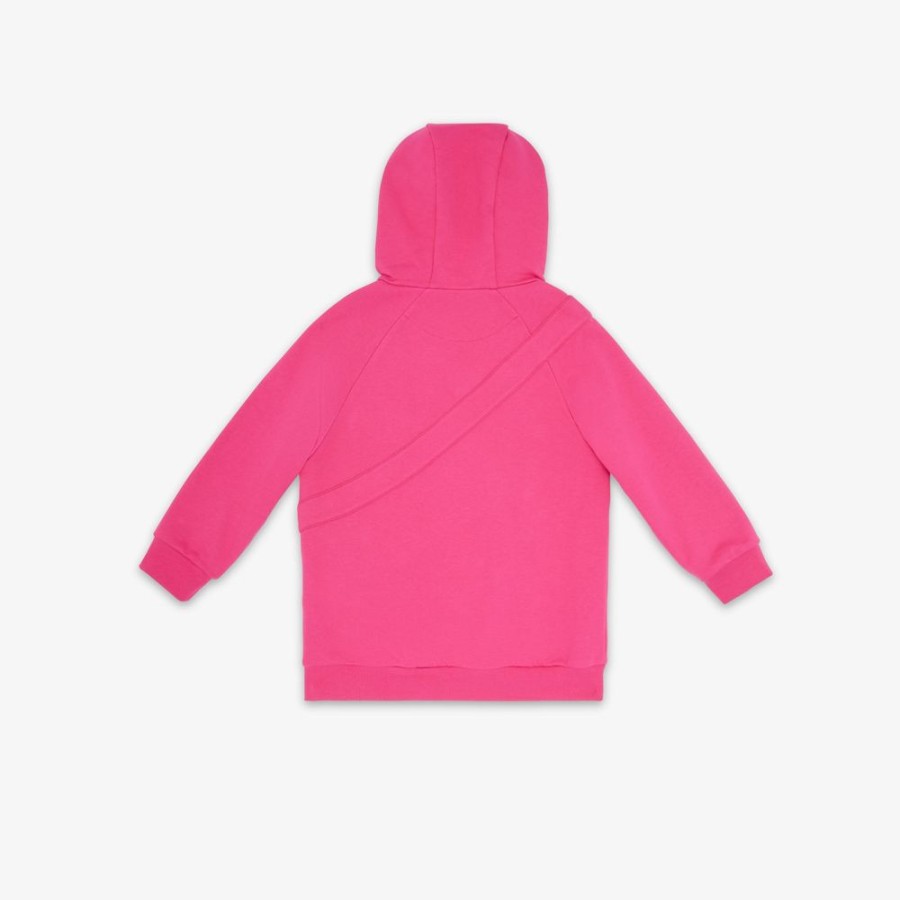 Kids Fendi Ready To Wear | Sweatshirt In Fuchsia Mit Maxi-Baguette