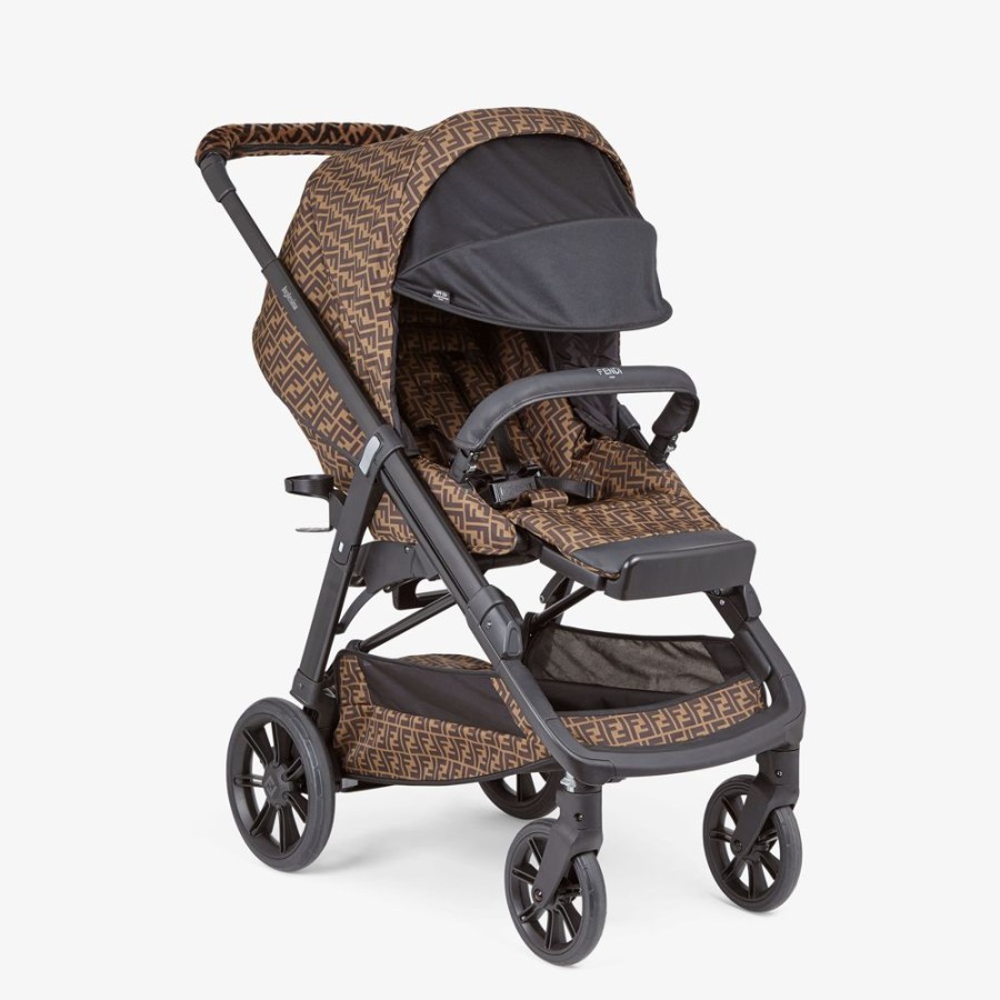 Kids Fendi Kinderwagen Und Accessoires | Kinderwagen Aus Stoff Mit Ff-Muster