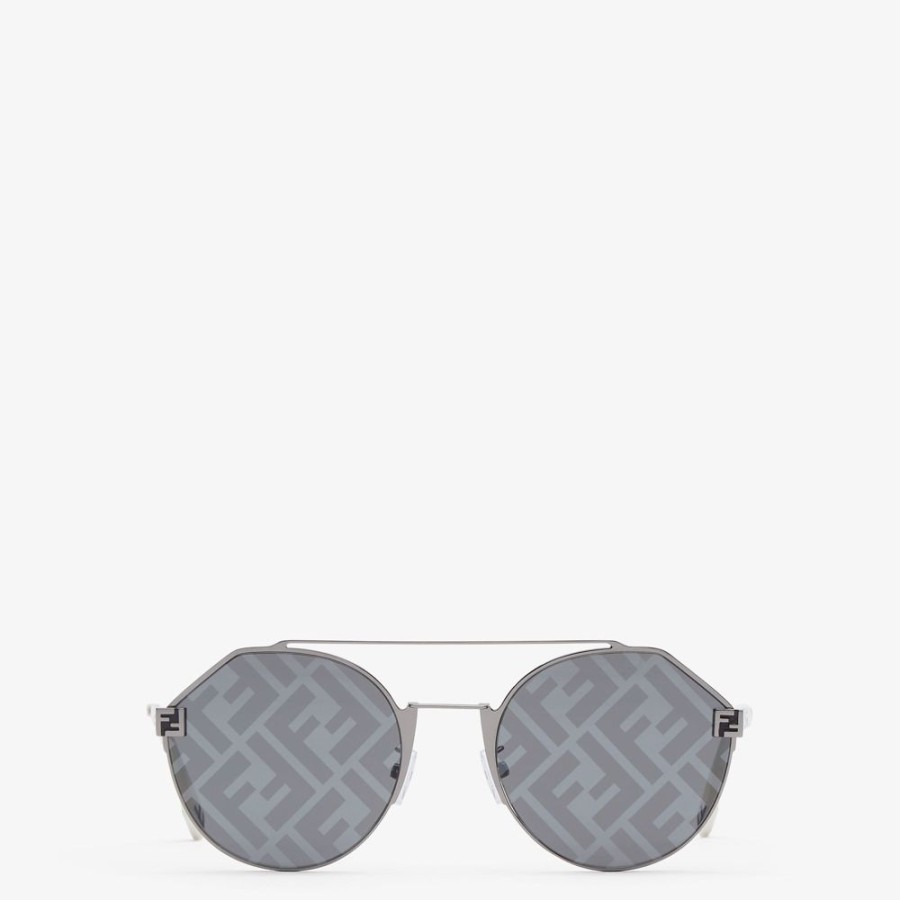 Herren Fendi Sonnenbrillen | Sonnenbrille In Ruthenium-Optik