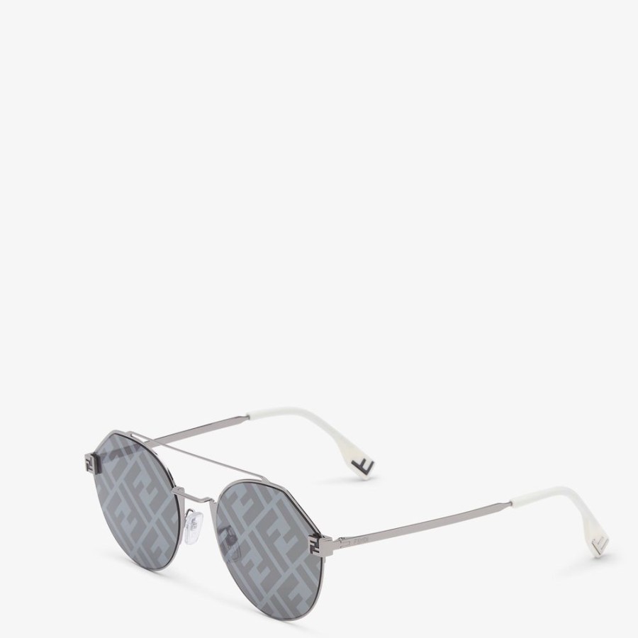 Herren Fendi Sonnenbrillen | Sonnenbrille In Ruthenium-Optik