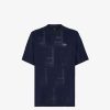 Herren Fendi T-Shirts Und Poloshirts | T-Shirt Aus Jacquard-Jersey In Blau