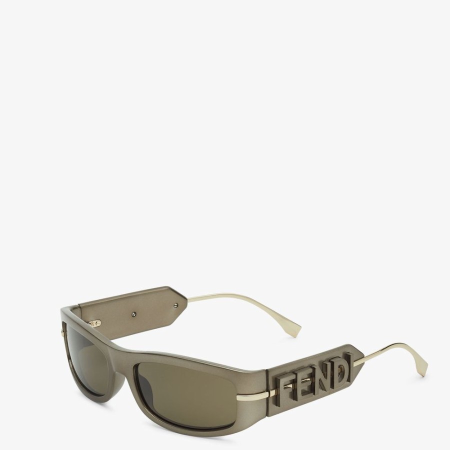 Damen Fendi Sonnenbrillen | Sonnenbrille Aus Acetat In Grau