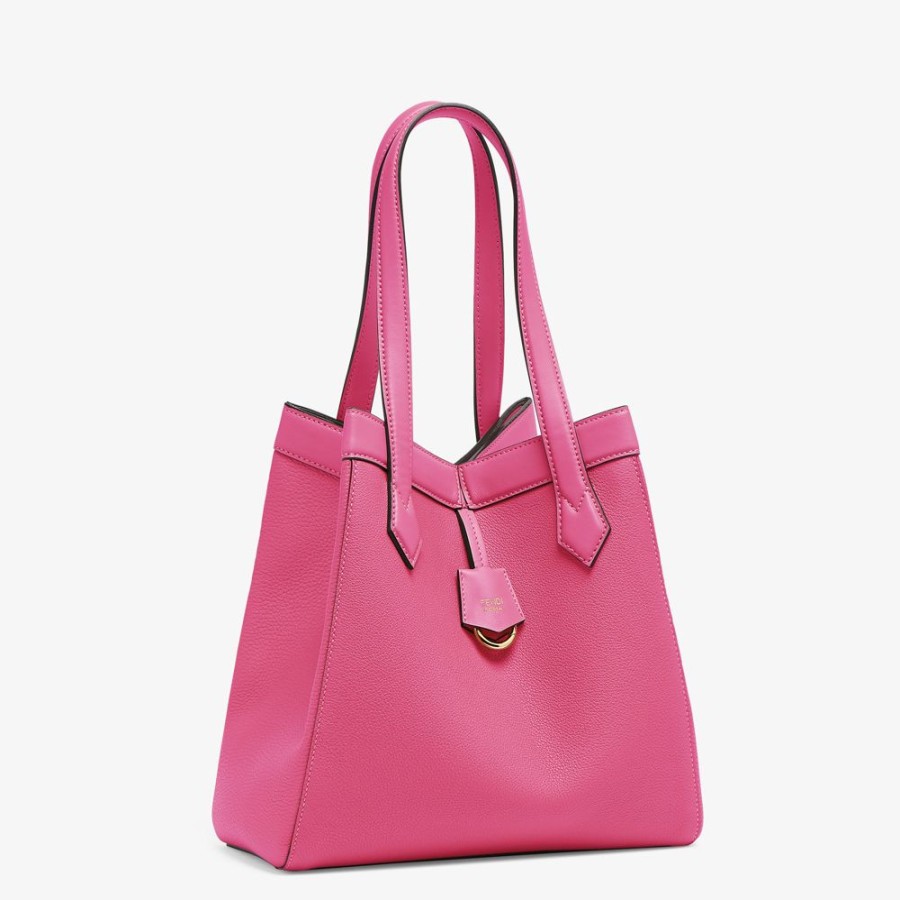 Damen Fendi Beuteltaschen | Wandelbare Tasche Aus Leder In Fuchsia