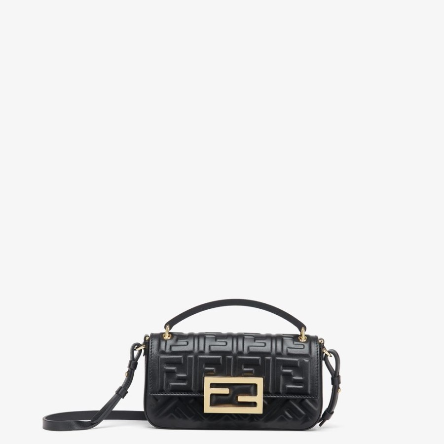 Damen Fendi Mini-Taschen | Pochette Aus Nappaleder In Schwarz