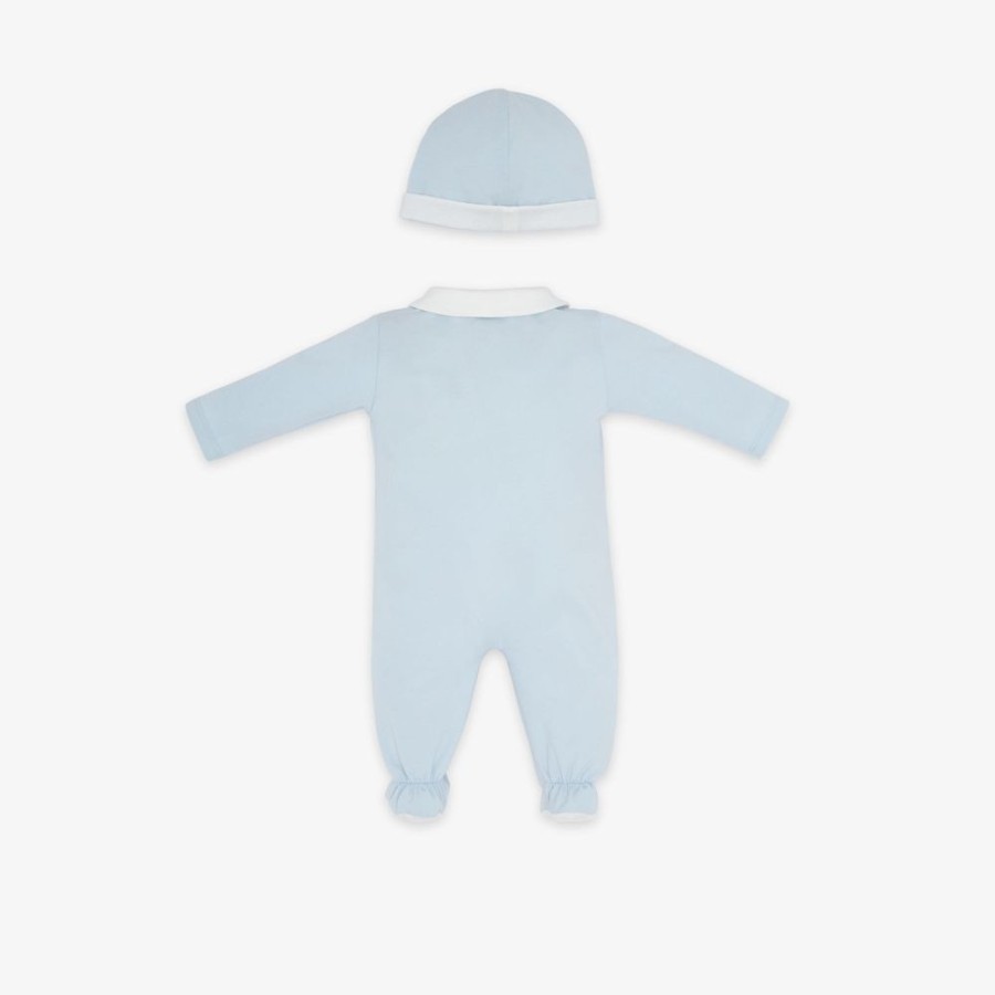 Kids Fendi Baby Madchen | Baby-Set Aus Jersey In Himmelblau