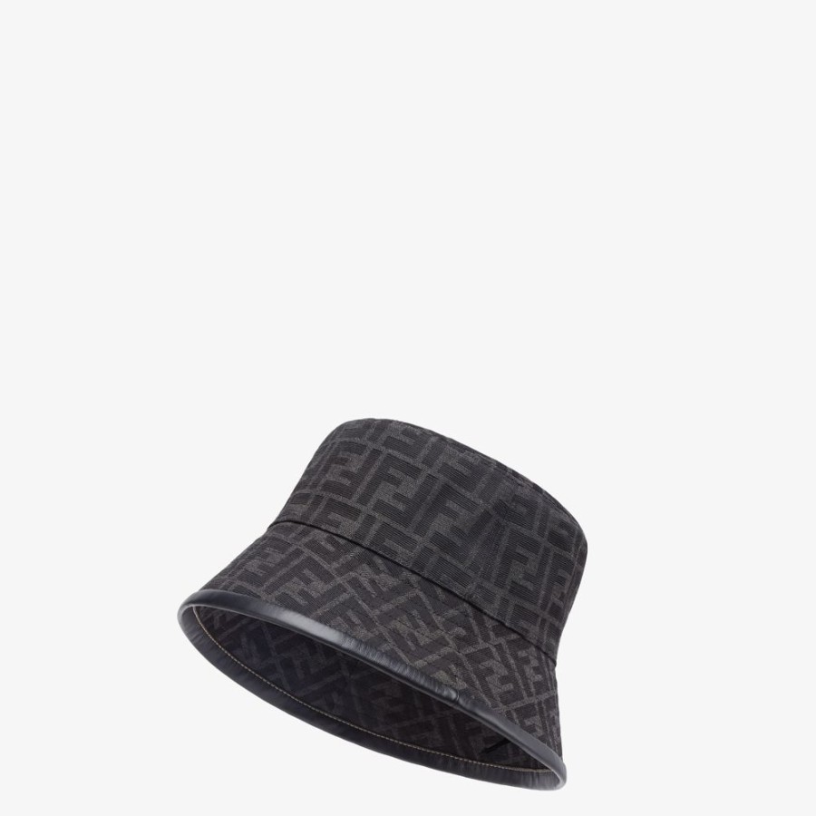 Herren Fendi Mutzen Und Handschuhe | Bucket Hat Aus Ff-Jacquard